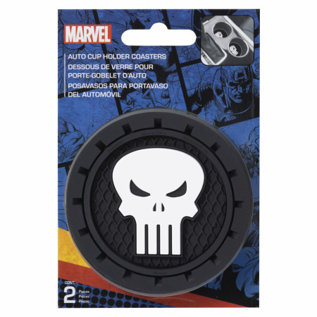 Punisher Logo Car Coasters 2-Pack